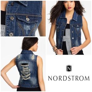 Thread & Supply Distressed Denim Vest
